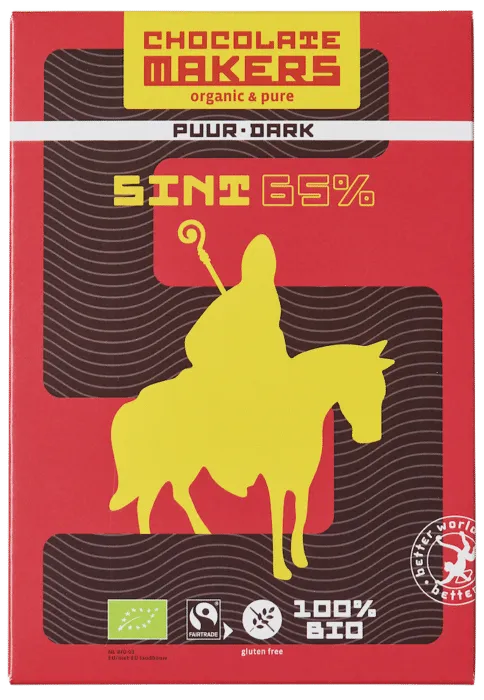 Chocolatemakers szent-betű tiszta 65% kakaó